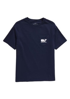 vineyard vines Kids' Baseball Whale Cotton Pocket Graphic T-Shirt
