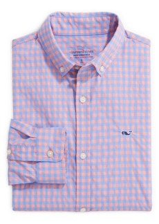 vineyard vines Kids' Gingham On the Go Button-Up Shirt