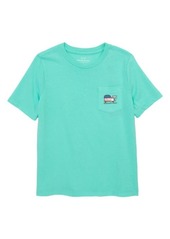 vineyard vines Kids' Skater Whale Cotton Graphic Tee in Antigua Green at Nordstrom