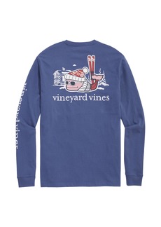 vineyard vines Men's Apres Ski Whale Long-Sleeve Pocket Tee