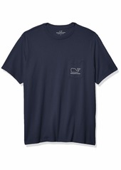 vineyard vines Men's Big & Tall Short Sleeve Vintage Whale Pocket T-Shirt   Big
