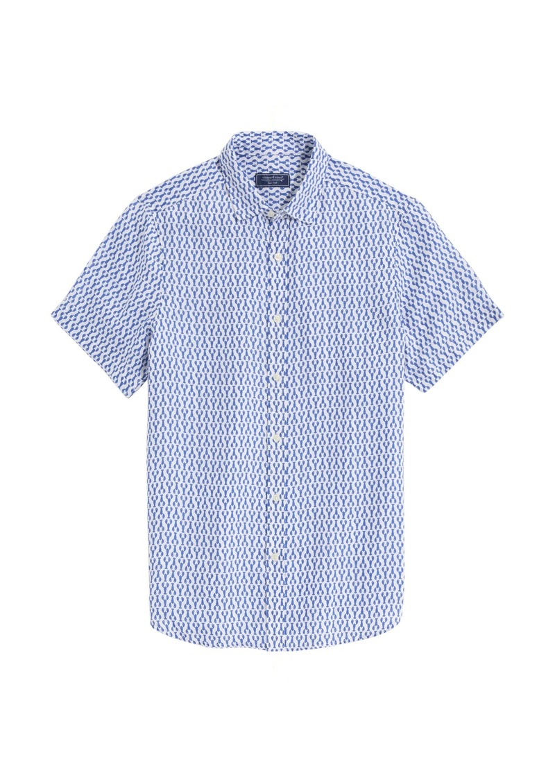 vineyard vines Men's Linen Short-Sleeve Shirt