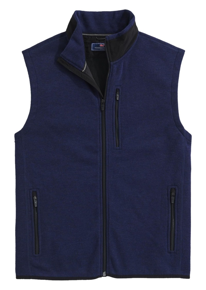 vineyard vines Men's Mountain Sweater Fleece Vest