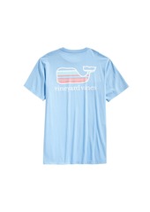 vineyard vines Men's Short-Sleeve Acadia Stripe Whale Fill T-Shirt