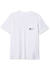 vineyard vines Men's Short Sleeve Americana Whale Pocket T-Shirt