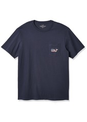 vineyard vines Men's Short Sleeve Vine Americana Whale Pocket T-Shirt