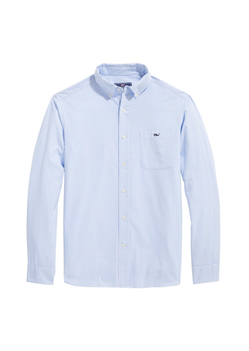 vineyard vines Men's Stripe Stretch Poplin Shirt