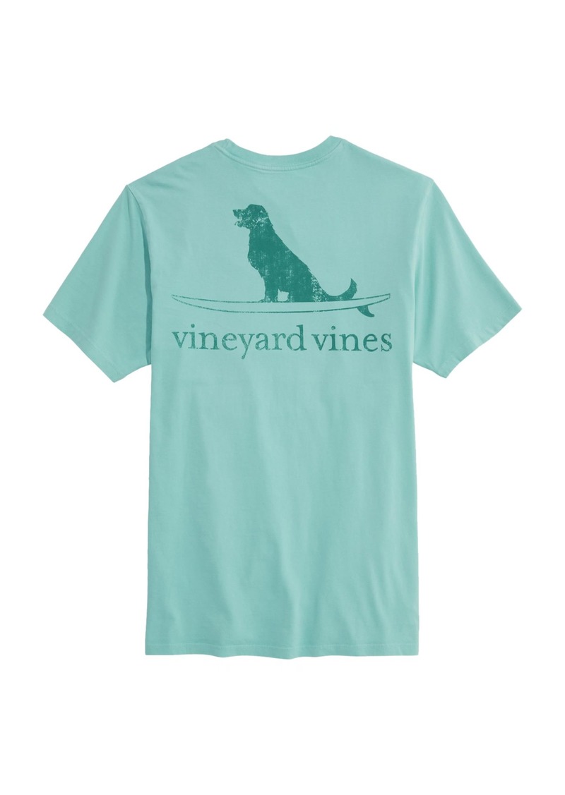 vineyard vines Men's Surfer Dog Garment-Dyed Short-Sleeve Tee