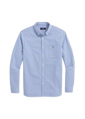 vineyard vines Men's Tattersall Stretch Seersucker Shirt