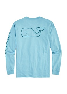 vineyard vines Men's Vintage Whale Long-Sleeve Pocket Tee