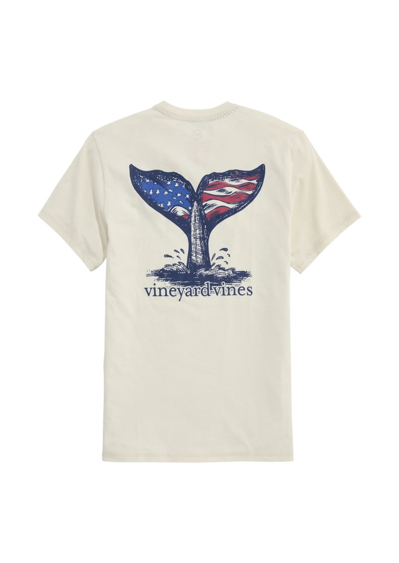 vineyard vines Men's Whale Tail Scene Short-Sleeve Dunes Tee