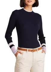 vineyard vines Mock Neck Rib Cashmere Sweater