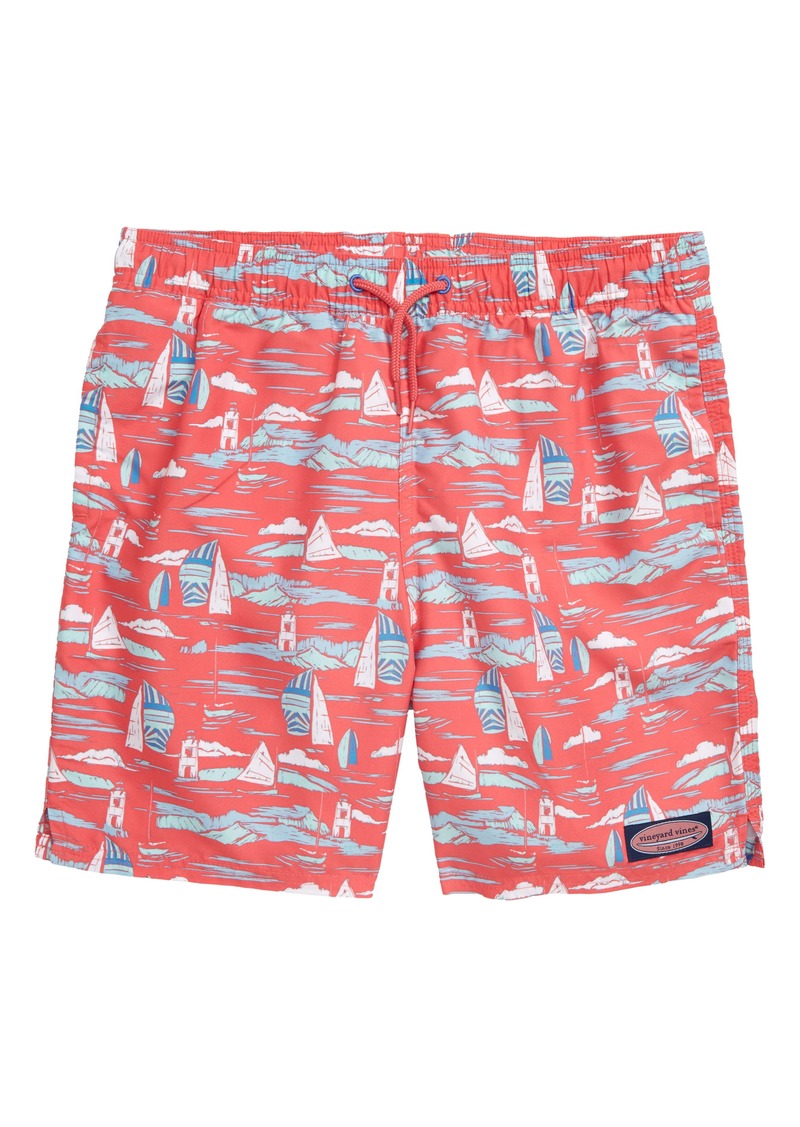 Vineyard Vines vineyard vines Vineyard Scene Chappy Swim Trunks ...