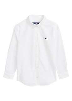 vineyard vines Whale Woven Shirt in White Cap at Nordstrom