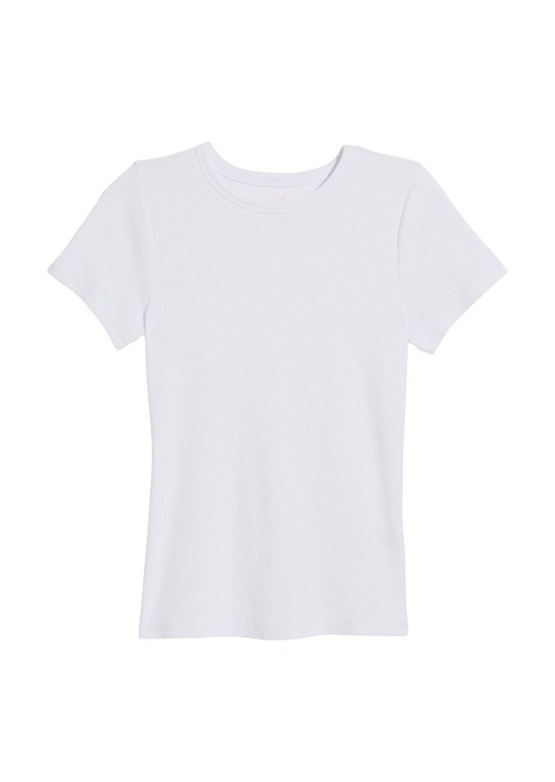 vineyard vines Women's Heritage Rib Short Sleeve Tee