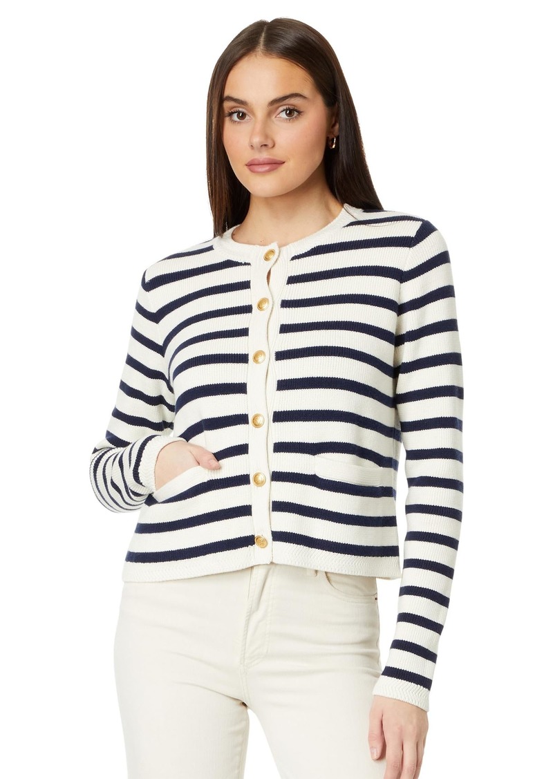 Vineyard Vines Women's Stripe Crew Cardigan