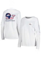 Women's Vineyard Vines White Denver Broncos Helmet Long Sleeve T-Shirt at Nordstrom