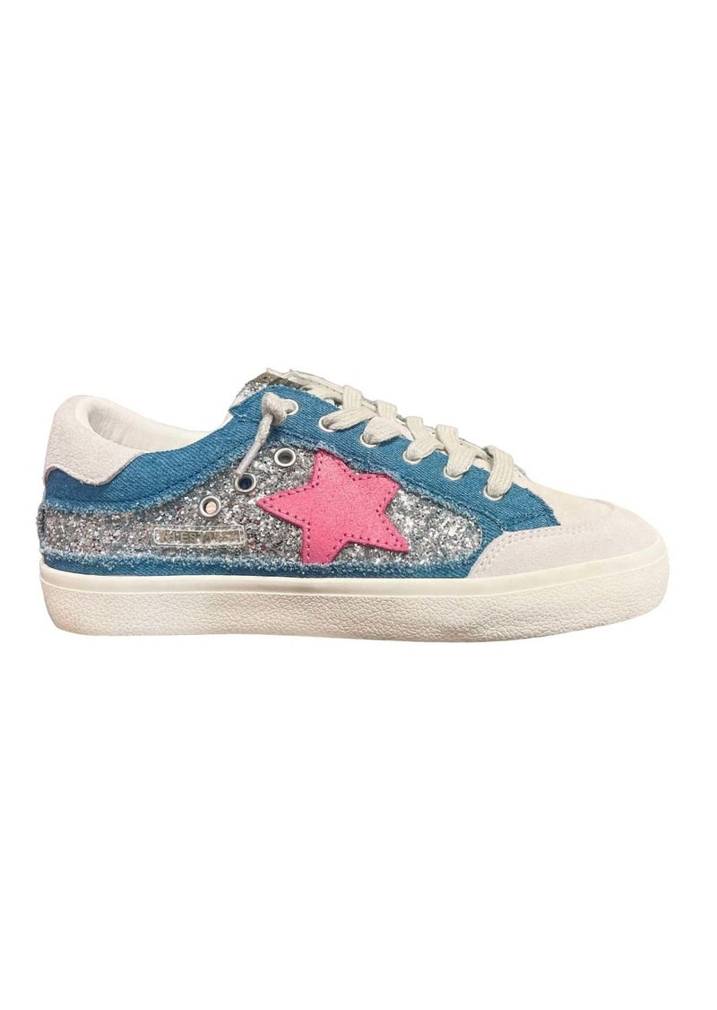 Vintage Havana Women's Selene Sneaker In Denim Sparkle Multi