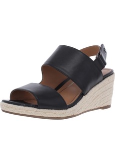 Vionic Brooke Womens Leather Ankle Strap Espadrilles