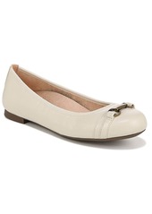 Vionic Delanie Womens Leather Slip-On Ballet Flats