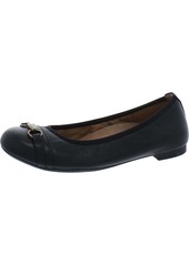 Vionic Delanie Womens Leather Slip-On Ballet Flats