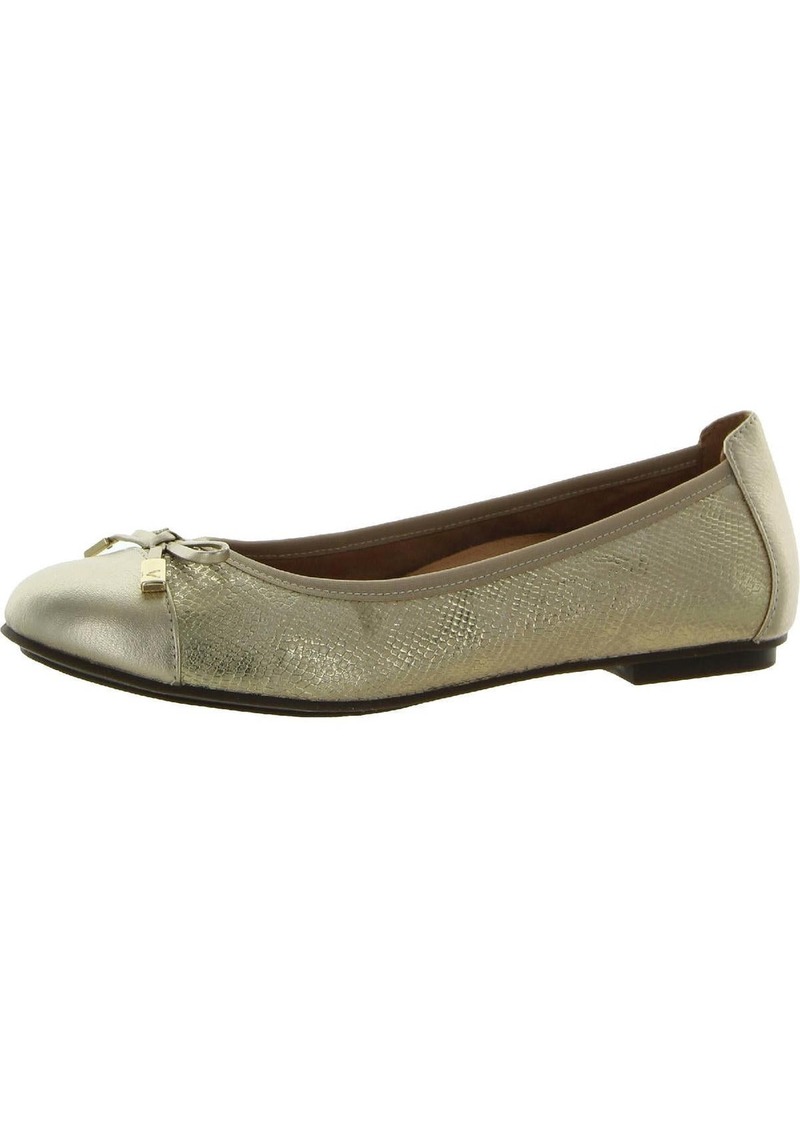 Vionic Minna Womens Leather Ballet Flats