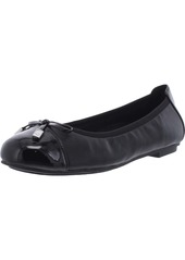 Vionic Minna Womens Leather Toe Cap Ballet Flats