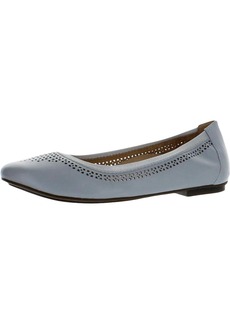 Vionic Whisper Womens Leather Perforated Ballet Flats