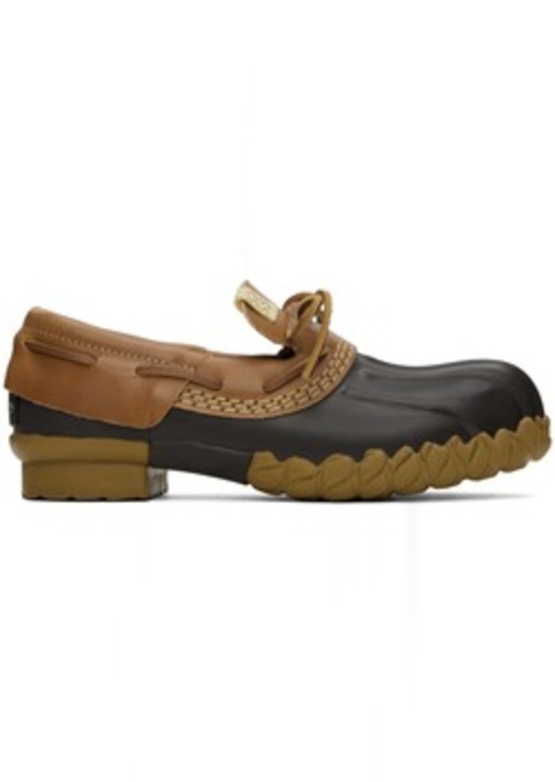 visvim Brown Duck Decoy Lo-Folk Loafers