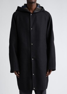 VISVIM Connor Wool & Linen Hooded Coat