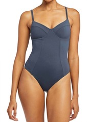 Vitamin A Emmi One Piece Swimsuit In Grey Pearl