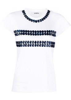 Vivetta crystal-embellished T-shirt