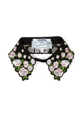 Vivetta floral-embroidered poplin collar
