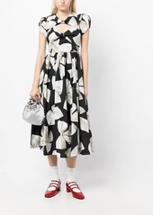 Vivetta floral-print cut-out dress