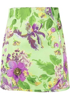 Vivetta high-waisted floral mini skirt