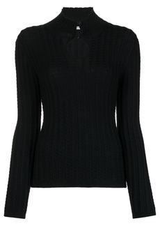 Vivetta ribbed-knit cut-out top