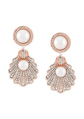 Vivetta rose gold-tone crystal-embellished pearl earrings