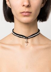 Vivienne Westwood Aleksa velvet pearl chocker