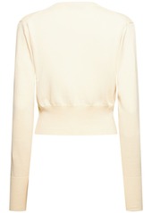 Vivienne Westwood Bea Logo Cotton & Cashmere Crop Cardigan