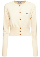 Vivienne Westwood Bea Logo Cotton & Cashmere Crop Cardigan