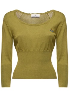 Vivienne Westwood Bebe Logo Cotton & Cashmere Knit Sweater