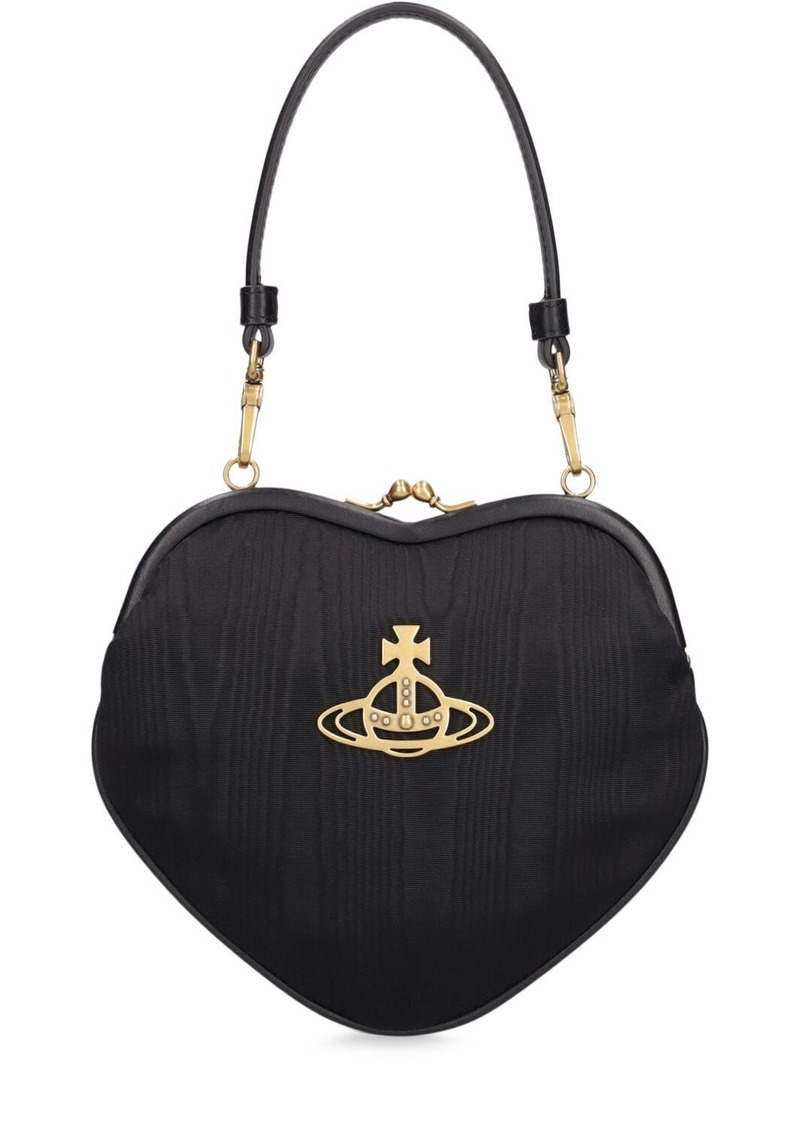 Vivienne Westwood Belle Heart Frame Moiré Top Handle Bag