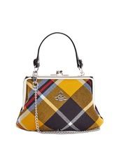 Louise Small Tartan Faux Leather Crossbody Bag in Multicoloured