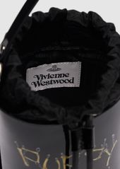 Vivienne Westwood Daisy Drawstring Leather Bucket Bag
