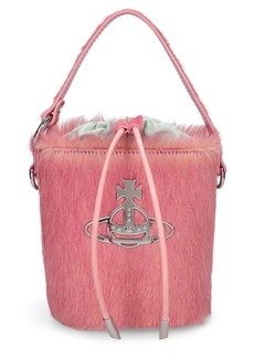 Vivienne Westwood Daisy Ponyhair Bucket Bag