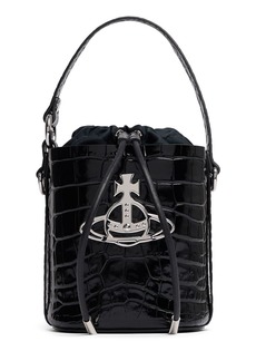 Vivienne Westwood Daisy Saffiano Leather Bucket Bag