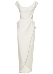 Vivienne Westwood Dora Silk Cady Midi Wrap Dress