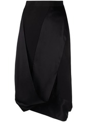 Vivienne Westwood draped asymmetric midi skirt