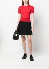 Vivienne Westwood embroidered-Orb knit top