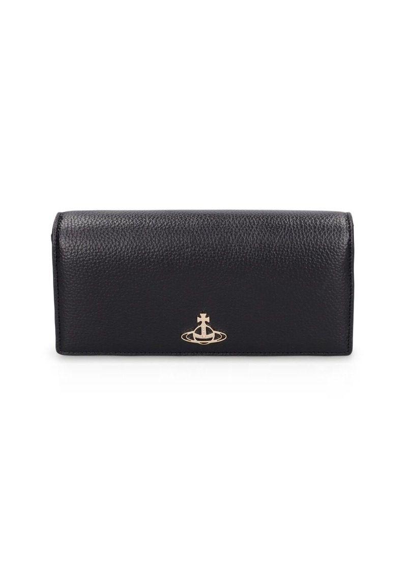 Vivienne Westwood Faux Leather Wallet On Chain
